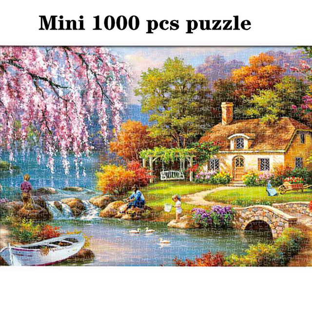 Mini quebra-cabeça quebra-cabeças 1000 peças montagem de imagem espaço  viagem puzzles para adultos 1000 piezas paisagem quebra-cabeças para  adultos - AliExpress